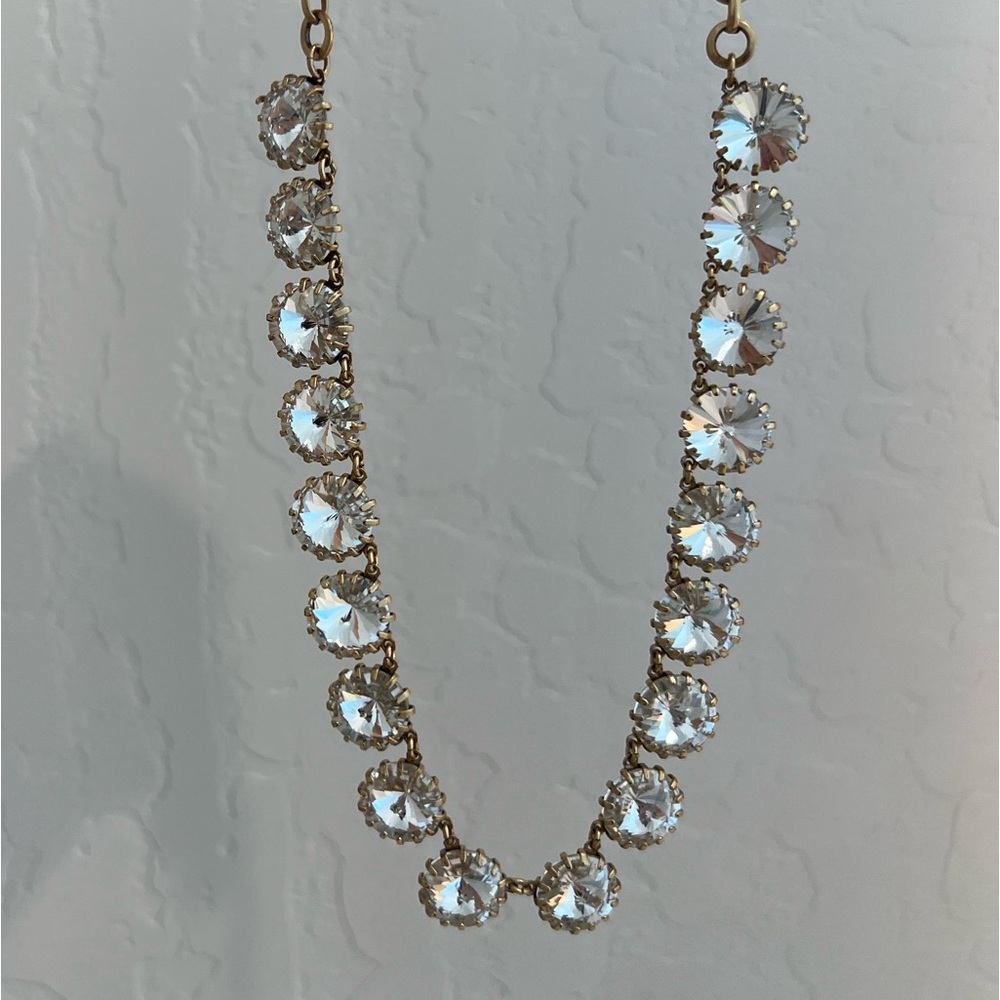 J Crew Crystal Venus Flytrap Necklace